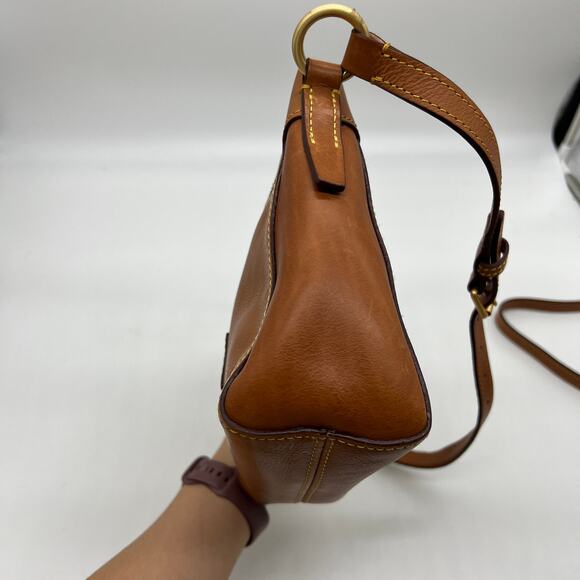Dooney & Bourke Florentine Leather Allison Crossbody Bags Natural - Picture 8 of 16